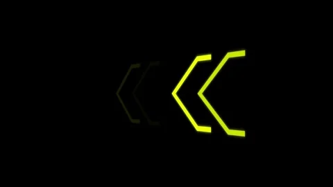 4K Animated Arrow direction sign on black background, Direction banner. 스톡 동영상 332959653