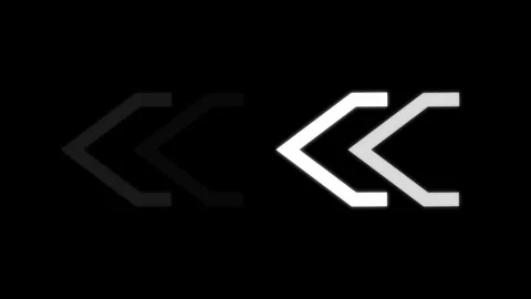 4K Animated Arrow direction sign on black background, Direction banner. 스톡 동영상 332959655