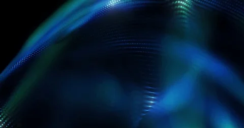 4K animated background loop with audio elements. 3D abstract digital wave. Stock Footage 69827194