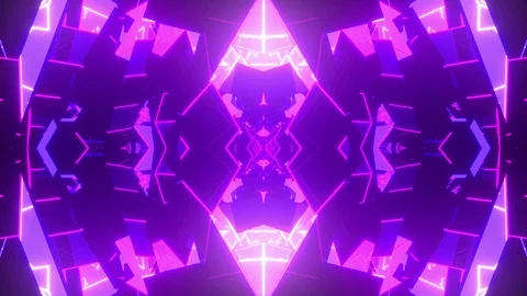 4K Animated background in neon cyberpunk style 3 Video stock 106924601