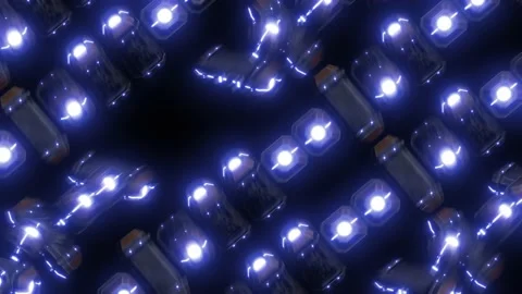 4K Animated Blue Lights Loop  2 Stock Footage 222375045