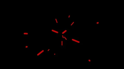 4K Animated Bursts with Alpha Stock-Footage 88325621