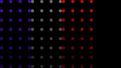 4k animated circle and square patterns in black background Stock Footage 273989772