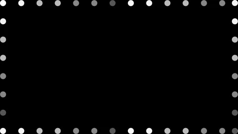 4k animated circle and square patterns in black background Stock Footage 273989811