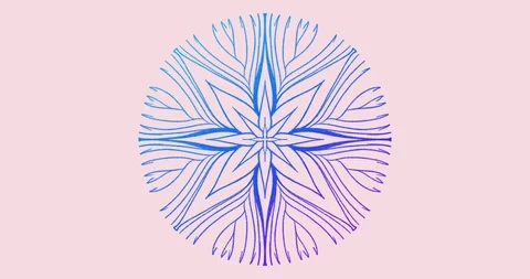 4K animated circular pattern design drawing. Video stock 116614776