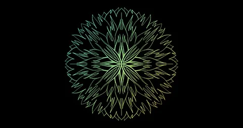 4K animated circular pattern design drawing. Stock Footage 116614853