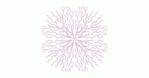 4K animated circular pattern design drawing. Stock Footage 116650015