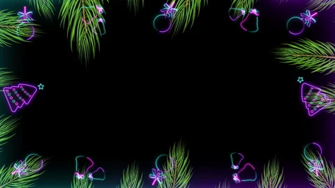 4K Animated Creative Design Glowing Video stock 260094524