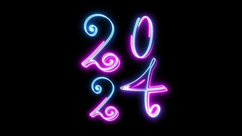 4K Animated Creative Design Glowing Video stock 260127721