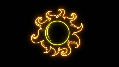 4K Animated Creative Design Glowing Video stock 268658340