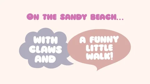 4K animated educational introducing crab unique characteristics. 스톡 동영상 311370689