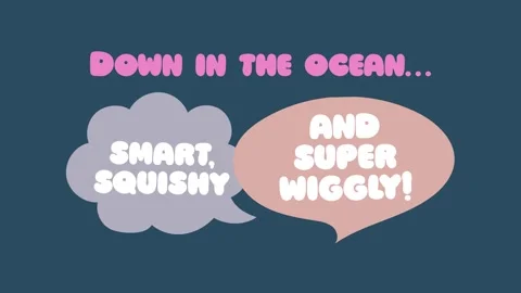 4K animated educational introducing octopus unique characteristics. 스톡 동영상 311370585