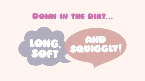 4K animated educational introducing worm unique characteristics. Video stock 311370714