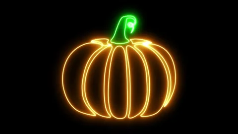 4k Animated Flat style pumpkins and leaves motion pattern design Stock Footage 251213841