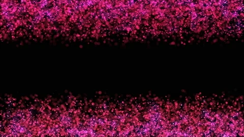 4K Animated frame template. Flying bokeh particles. Xmas motion background Stock Footage 141561949