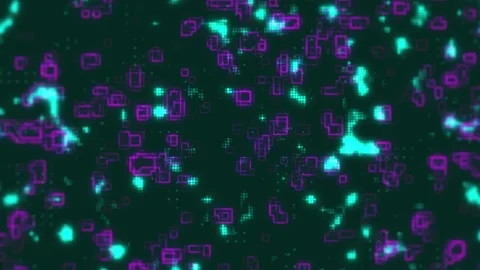 4K Animated futuristic cyberspace. data, hi-tech concept. virtual space. Stock Footage 183703858