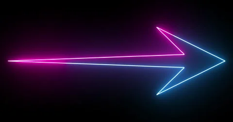 4K animated glowing neon-colored arrow background. Stock Footage 268782485