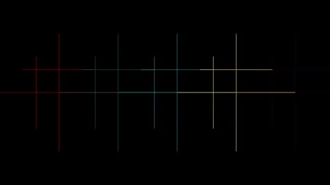 4k animated lines video clip isolated in black background Stock Footage 274188052