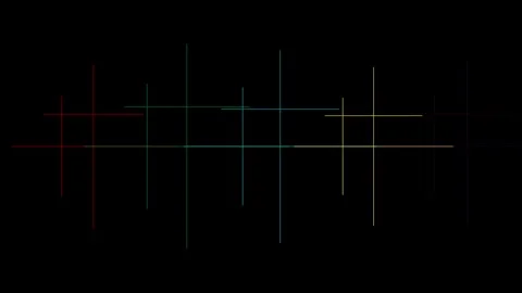 4k animated lines video clip isolated in black background Stock Footage 274188053