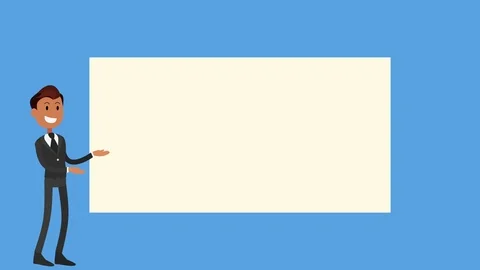 4K Animated Man Presentation Intro Vidéo 108732373