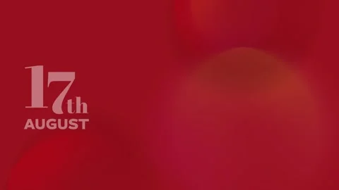 4K animated motion background with Indonesia independence day theme Video stock 313650317