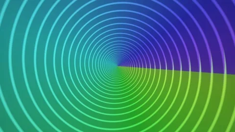 4K animated neon tunnel loop with vibrant cyan and purple gradient Stock Footage 331703626