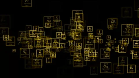 4K animated Periodic table background video, Periodic table of the Elements Stock Footage 314619696