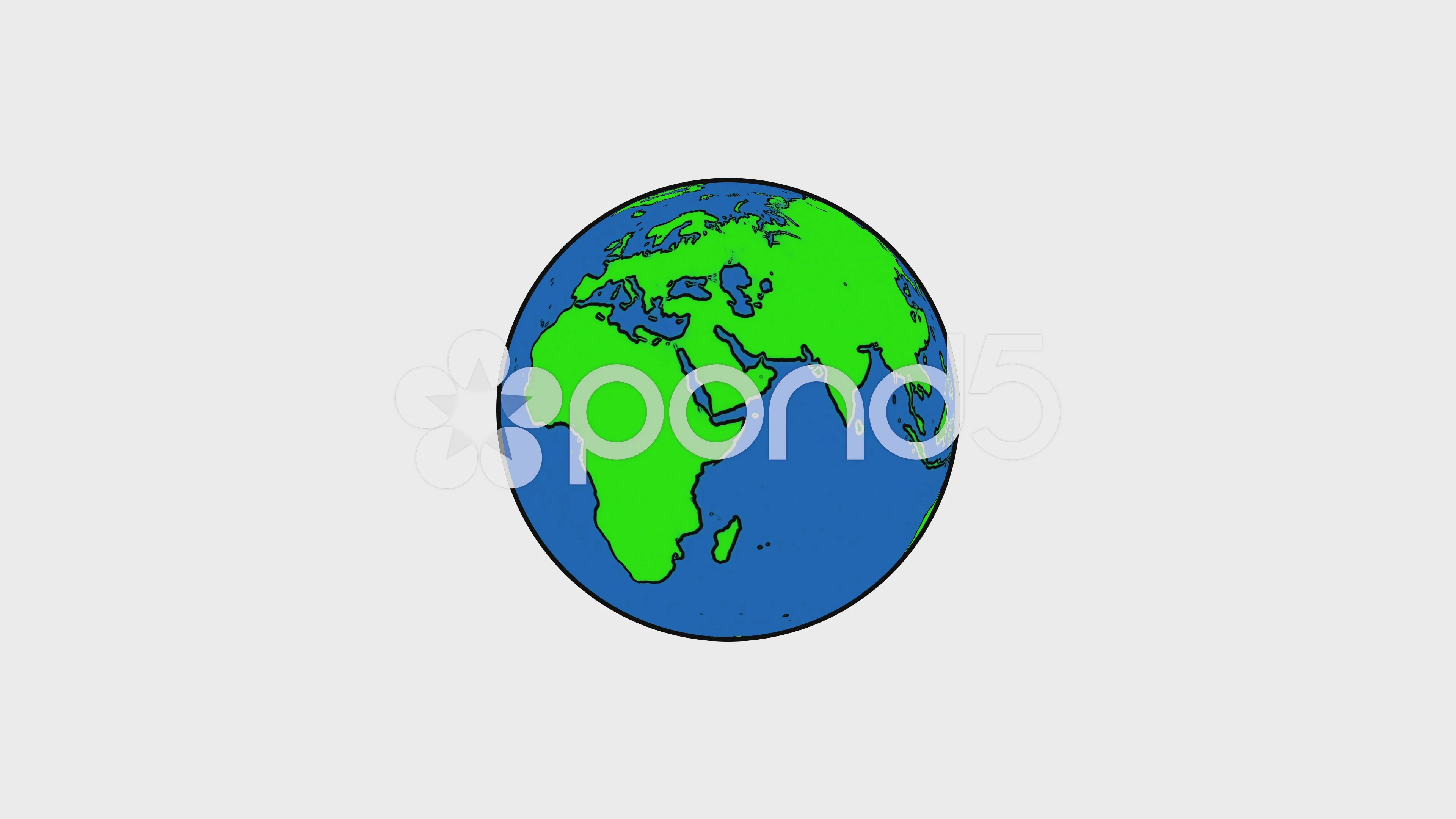 animated spinning earth