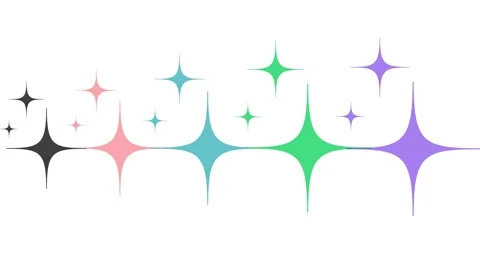 4k animated star patterns isolated in white background Stock Footage 274335406