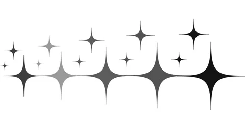 4k animated star patterns isolated in white background Stock Footage 274335407