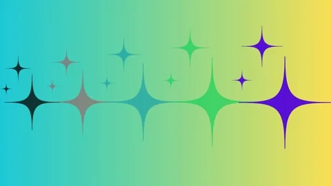 4k animated star patterns isolated a background Video stock 274335414