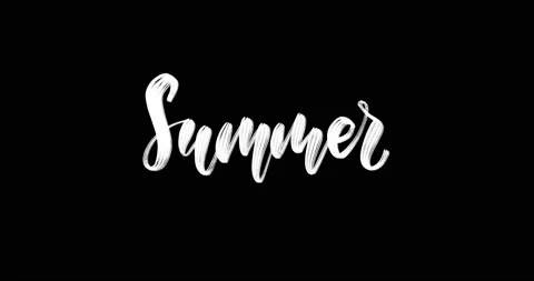4K Animated summer lettering, bright yellow and pink moving paint drop effect. Stock Footage 101370613