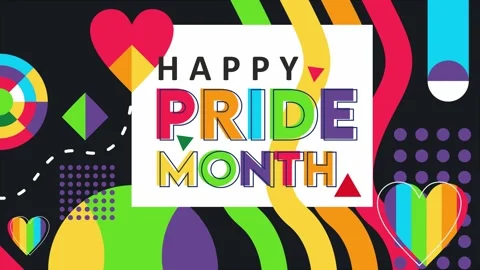 4K animated template HAPPY PRIDE MONTH Stock Footage 277233457
