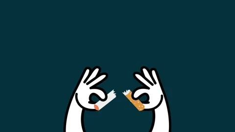4K animated video promoting No Tobacco Day 스톡 동영상 306139537