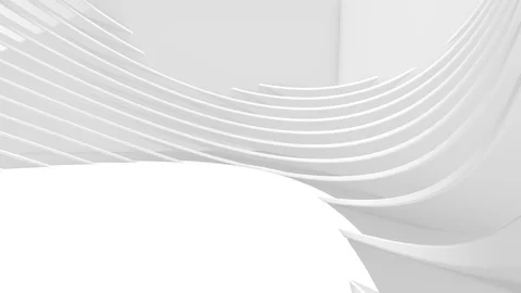 4k Animated White Architecture Circular Background. Stock Footage 122187139