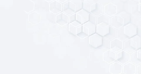 4k animated white hexagons seamless looped pattern. Video stock 281058582