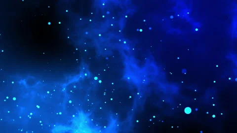 4k animation of an abstract background with floating particles inside fluid Video stock 223162621