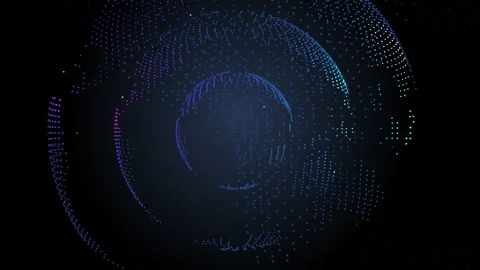 4k animation of abstract digital sketch of planet. Stock Footage 134968830