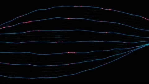 4K Animation of abstract DNA lines structure Stock Footage 112366573