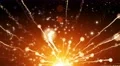 4K Animation. Abstract motion background, shine, light, particles, rays, loop. 4k or 4k+ Resolution