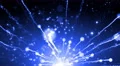 4K Animation. Abstract motion background, shine, light, particles, rays, loop. 4k or 4k+ Resolution