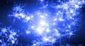 4K Animation. Abstract motion background, shine, light, particles, rays, loop. 4k or 4k+ Resolution