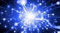 4K Animation. Abstract motion background, shine, light, particles, rays, loop. 4k or 4k+ Resolution