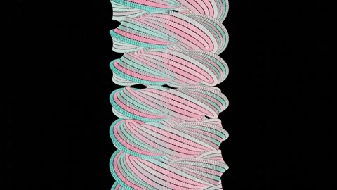 4K animation of a beautiful abstract sci-fi object moving in a straight line. Stock Footage 148402569