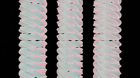 4K animation of a beautiful three set of abstract sci-fi objects moving. Stock Footage 148402574