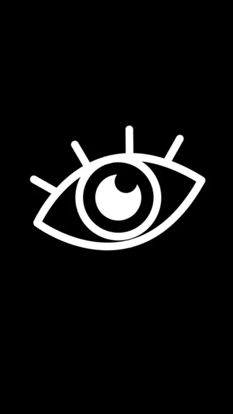 4K animation of a blinking eye slowly zooming in with glitch effects 스톡 동영상 311758661