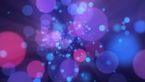 4K Animation of bokeh particles. Light flare with defocused lights. Video stock 124298137