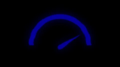 4k animation of car dashboard speedometer gauges on black background. spedo.. Stock Footage 309845530
