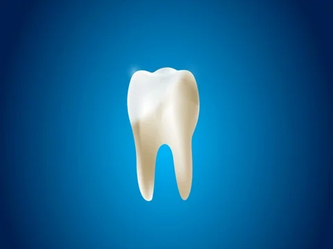 4K animation clean and dirty tooth for Whitening and protection aura healthy Stock Footage