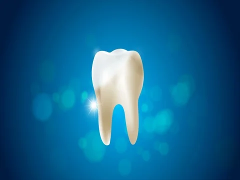 4K animation clean and dirty tooth for Whitening and protection aura healthy Stock Footage 81940094